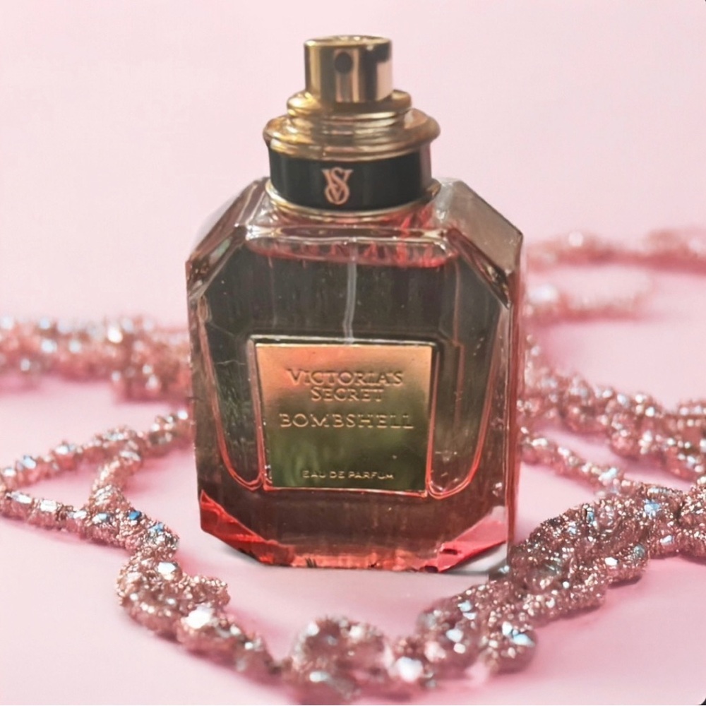 Victoria's Secret Bombshell Pink and Gold Perfume 1.7 oz BNWOB or cap